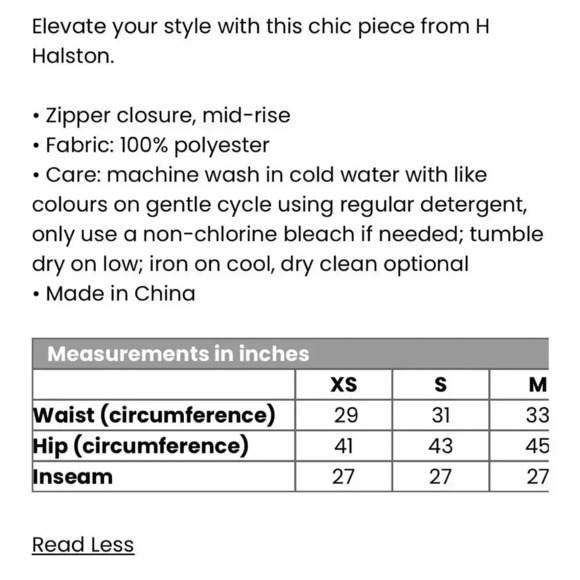 H by Halston Polished Satin  Wide Leg Pant sz S - Picture 7 of 7